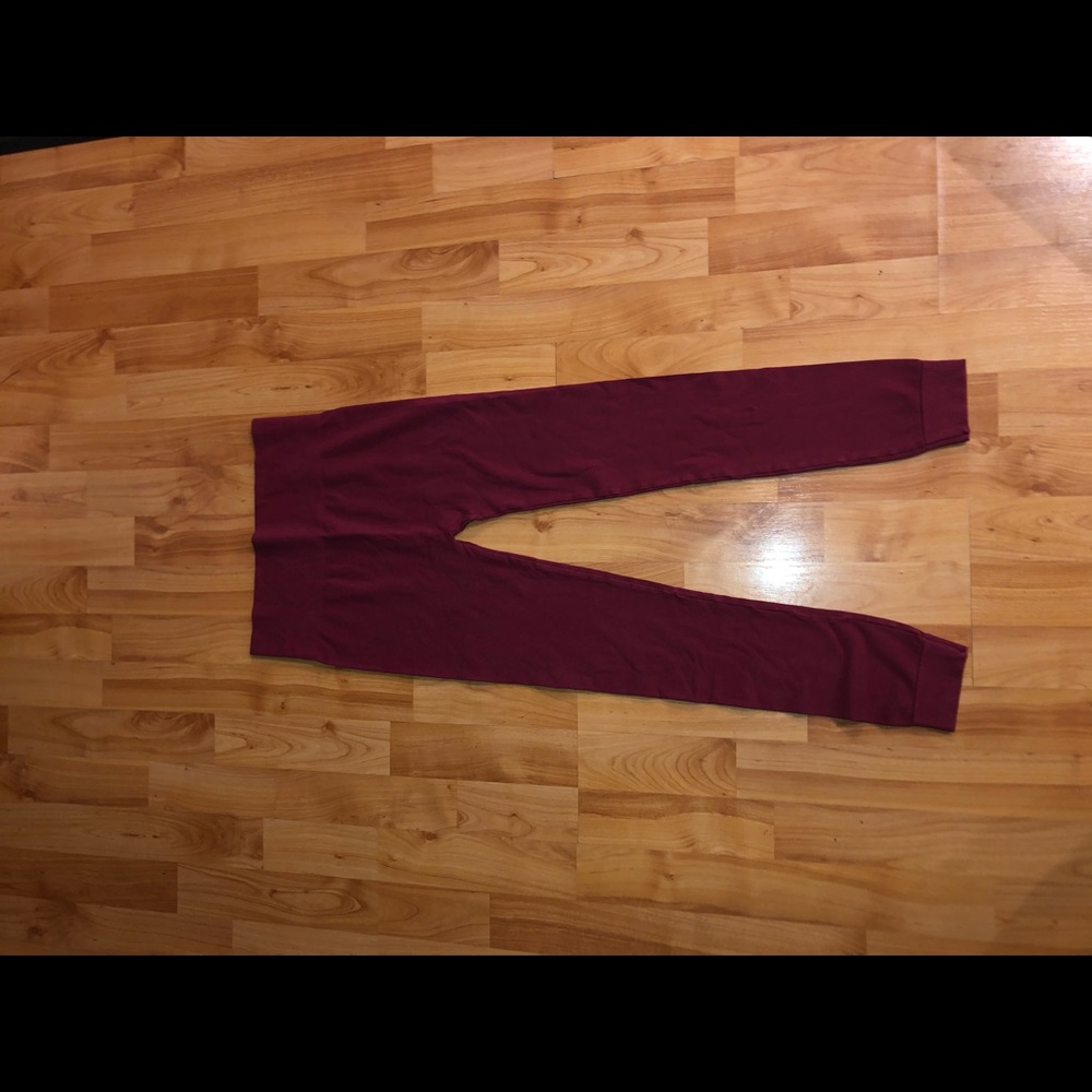 Burgundy Leggings Bamboo cotton